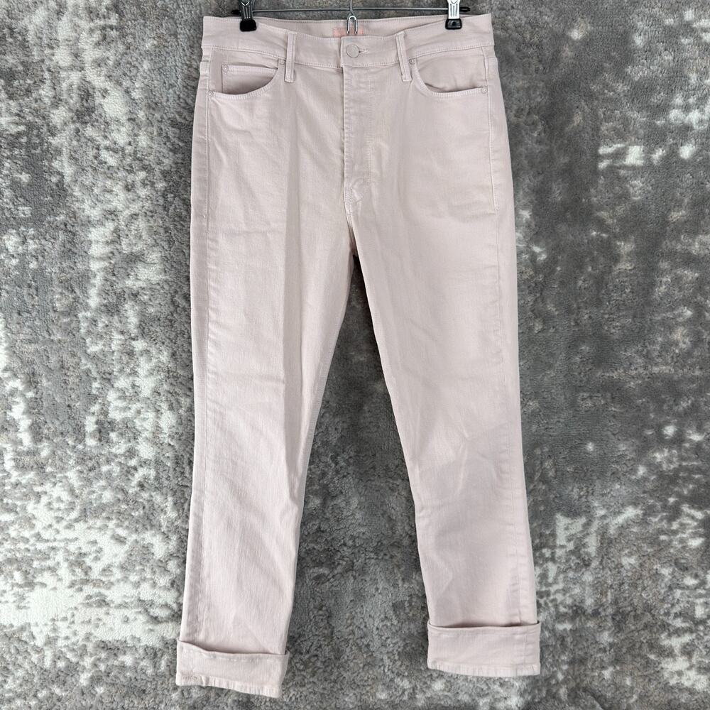 Mother Size 30 The Dazzler Hover Date Night Jeans Pink Button Zip Pants Denim‎